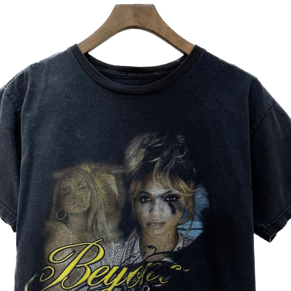 2007 Beyonce Robin Thicke Bday Tour Vintage T-Shirt Size S Black Y2K Hip Hop RNB